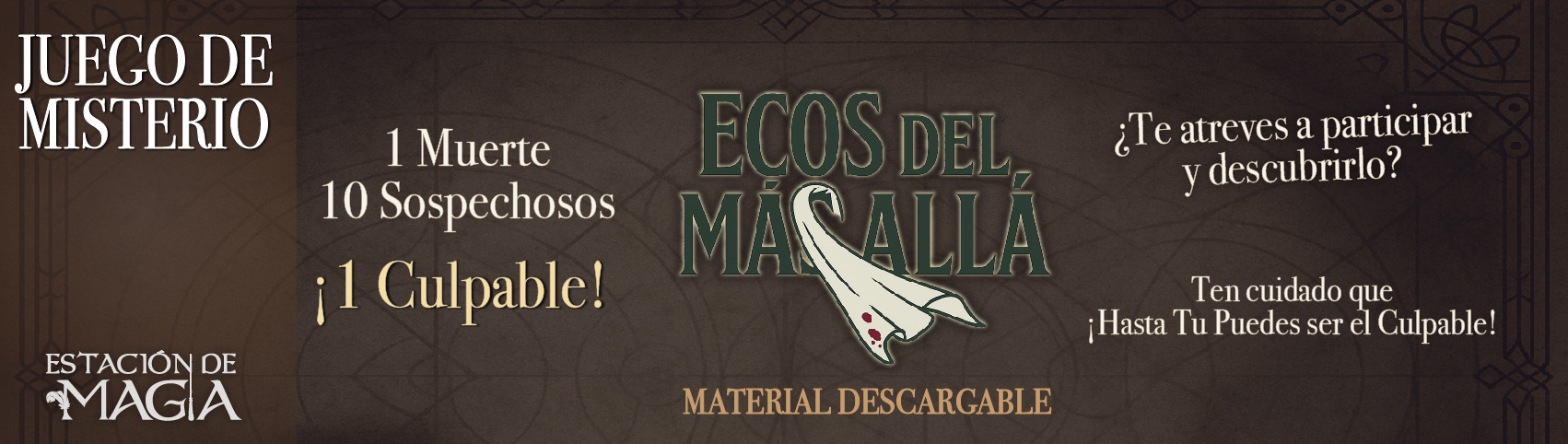 Ecos del Más Allá Juego de Misterio para descargar e imprimir