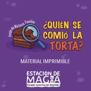 ¿Quién se comió la torta? Juego de Misterio Familiar